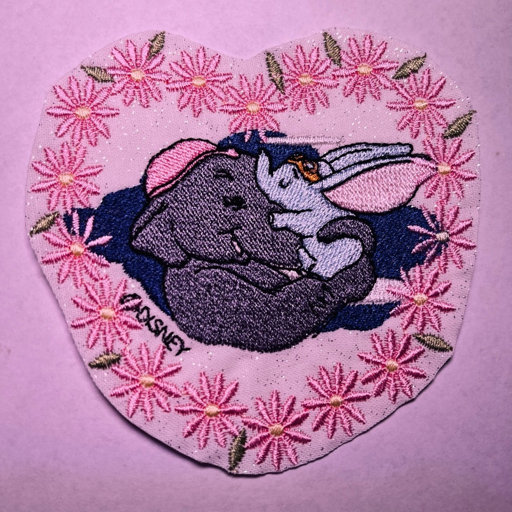 Dumbo and mom Disney iron on patch